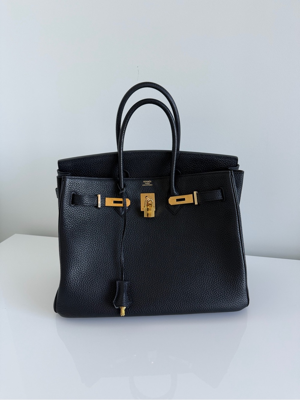 Hermes Black Togo Leather Birkin with Gold Hardware